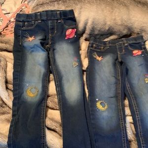 Wonder Nation jeans. Adorable embroidery